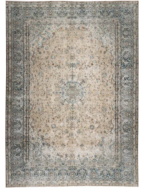 Beige Pakistan Persischer Vintage Teppich 372 x 267 cm