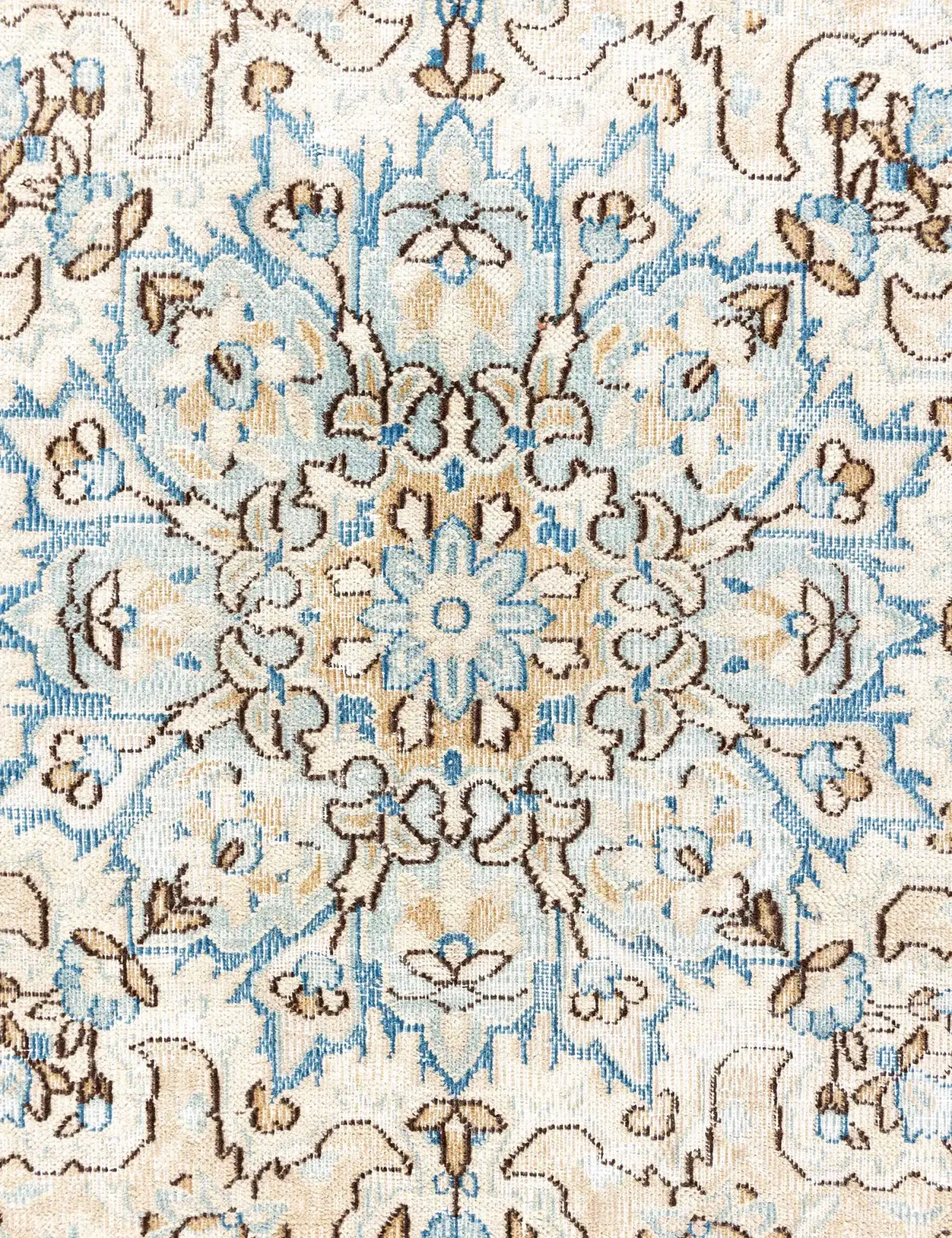 Beige text_origin_4 Persischer Vintage Teppich 372 x 267 cm - Einzigartiger handgefertigter Teppich