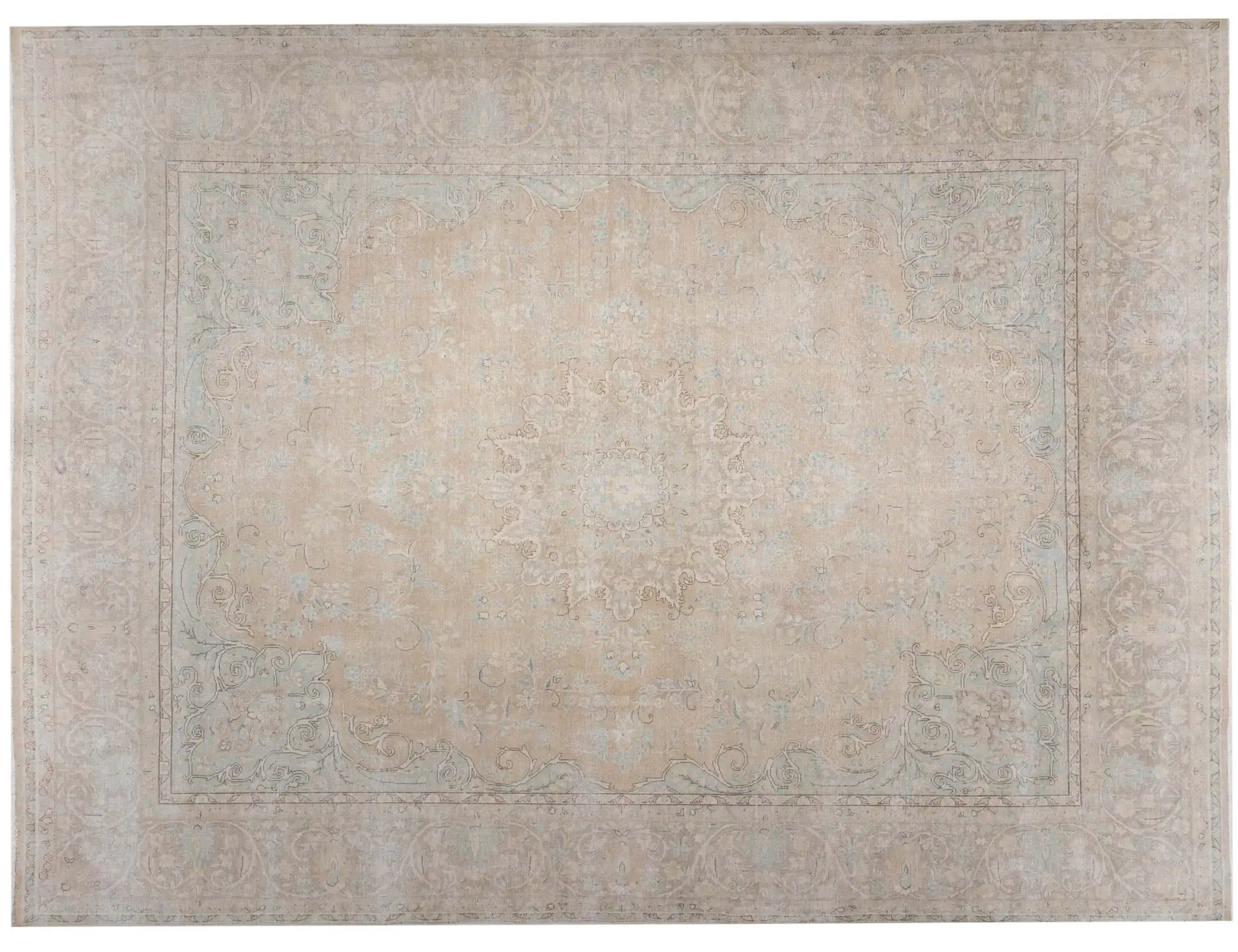 Beige text_origin_4 Persischer Vintage Teppich 394 x 296 cm