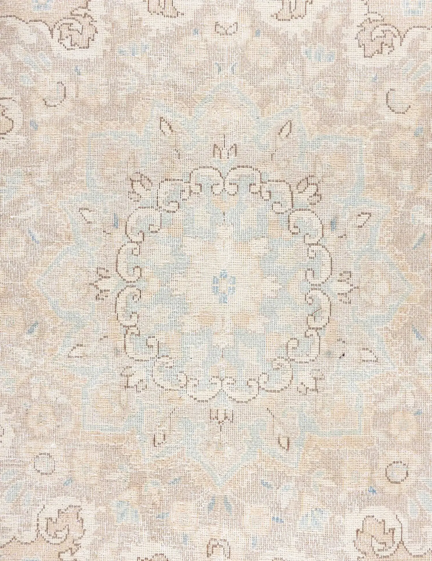 Beige text_origin_4 Persischer Vintage Teppich 394 x 296 cm - Einzigartiger handgefertigter Teppich