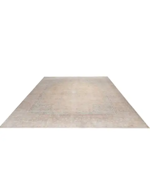 Beige Pakistan Persischer Vintage Teppich 394 x 296 cm - view 1