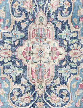 Bleu Pakistan Tapis Persan vintage 402 x 293 cm - view 4