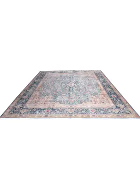 Bleu Pakistan Tapis Persan vintage 402 x 293 cm - view 1