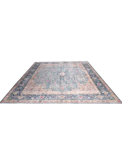 Blau Pakistan Persischer Vintage Teppich 402 x 293 cm - view 1