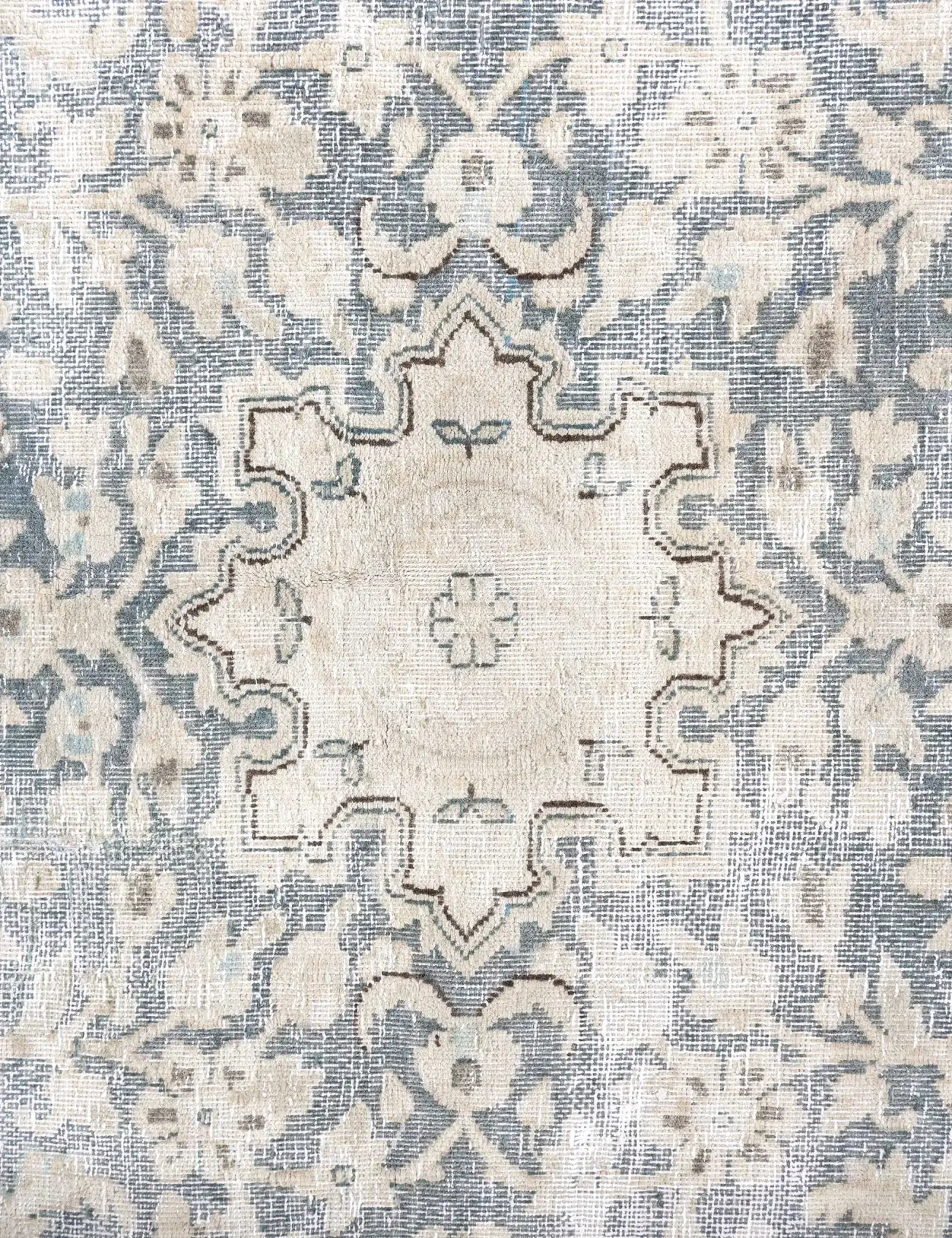 Blau Persien Persischer Vintage Teppich 292 x 206 cm - Einzigartiger handgefertigter Teppich