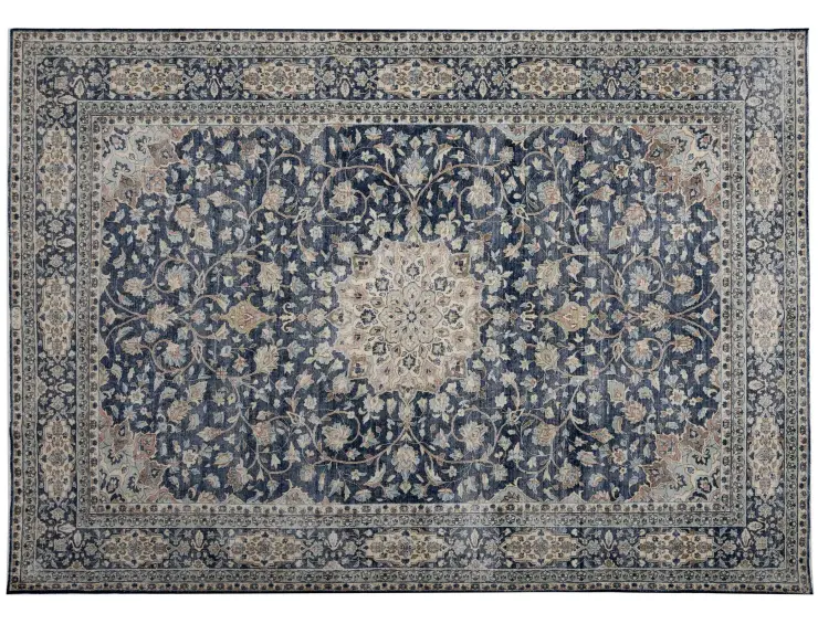 Blå persia Persisk vintage teppe 317 x 203 cm