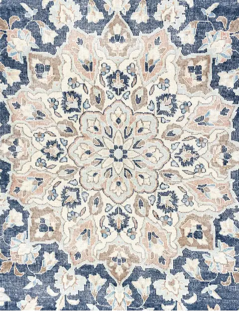 Blau Persien Persischer Vintage Teppich 317 x 203 cm - view 4