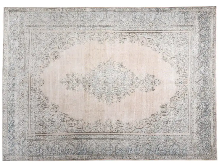 Beige Persien Persisk Vintagetæppe 375 x 275 cm