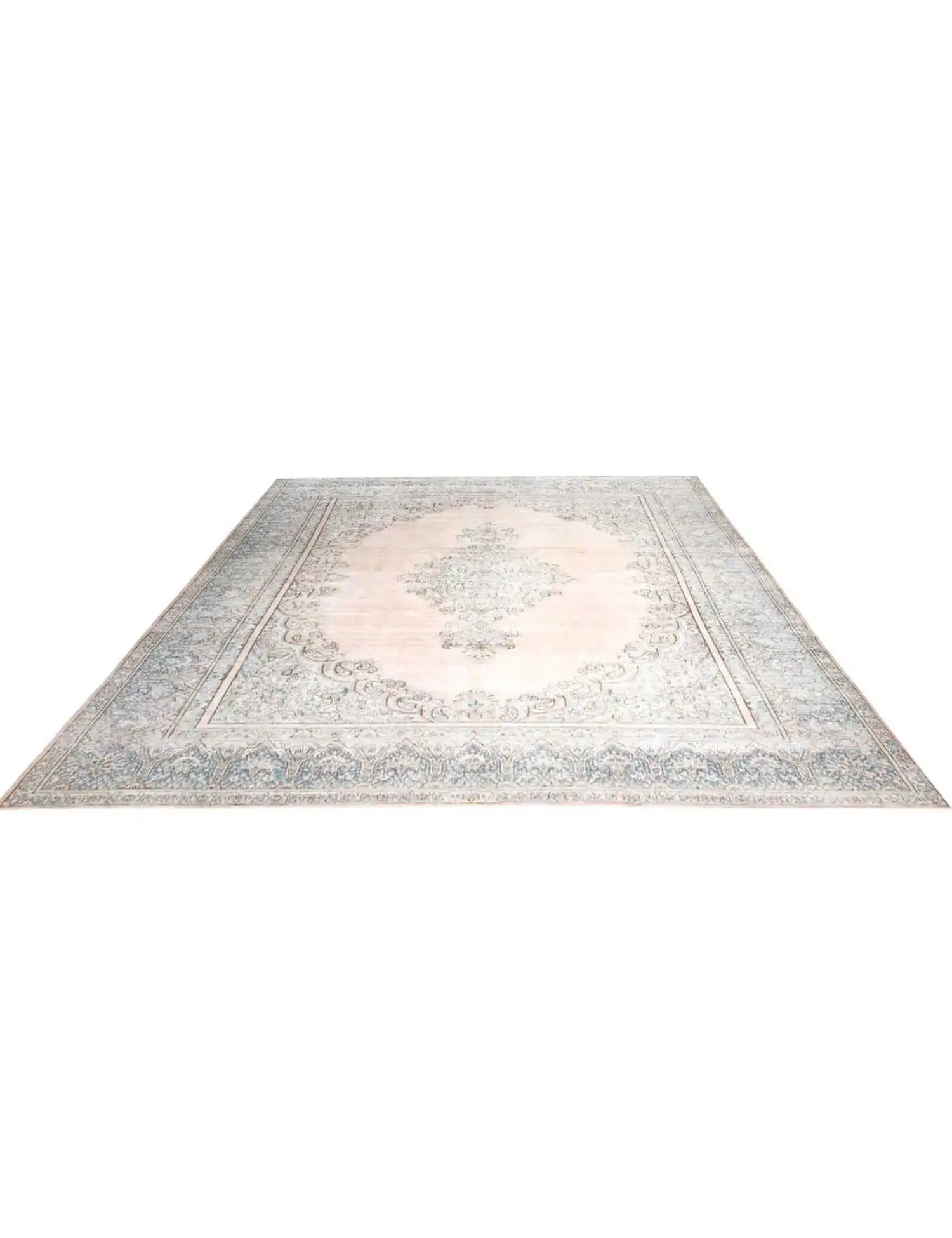 Beige Persien Persischer Vintage Teppich 375 x 275 cm - Einzigartiger handgefertigter Teppich