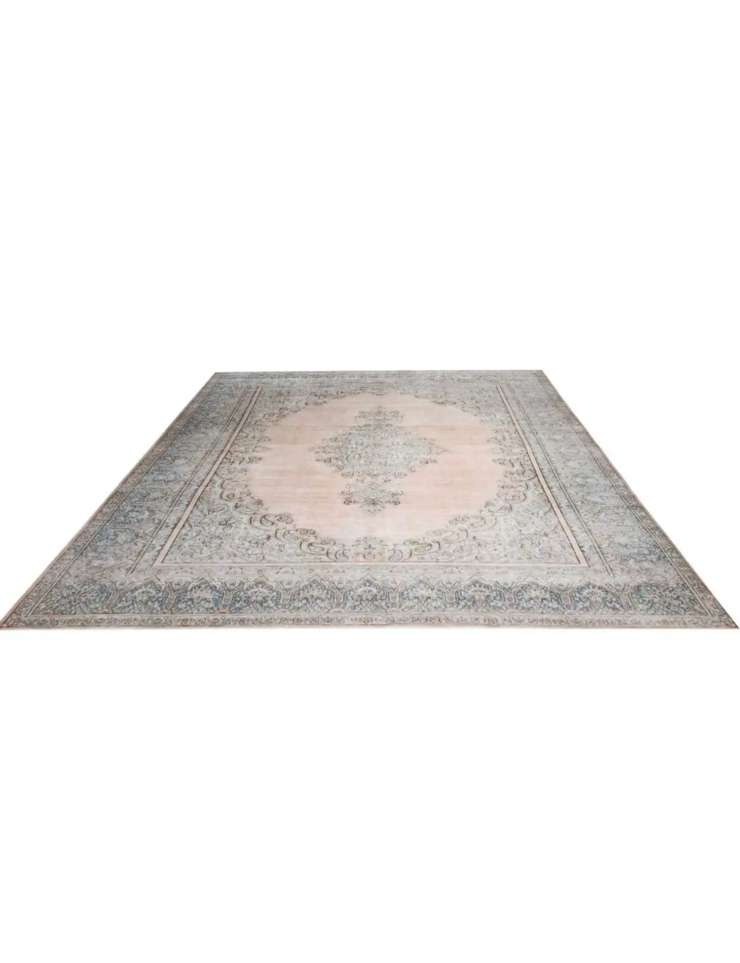 Beige Persien Persischer Vintage Teppich 375 x 275 cm - Einzigartiger handgefertigter Teppich