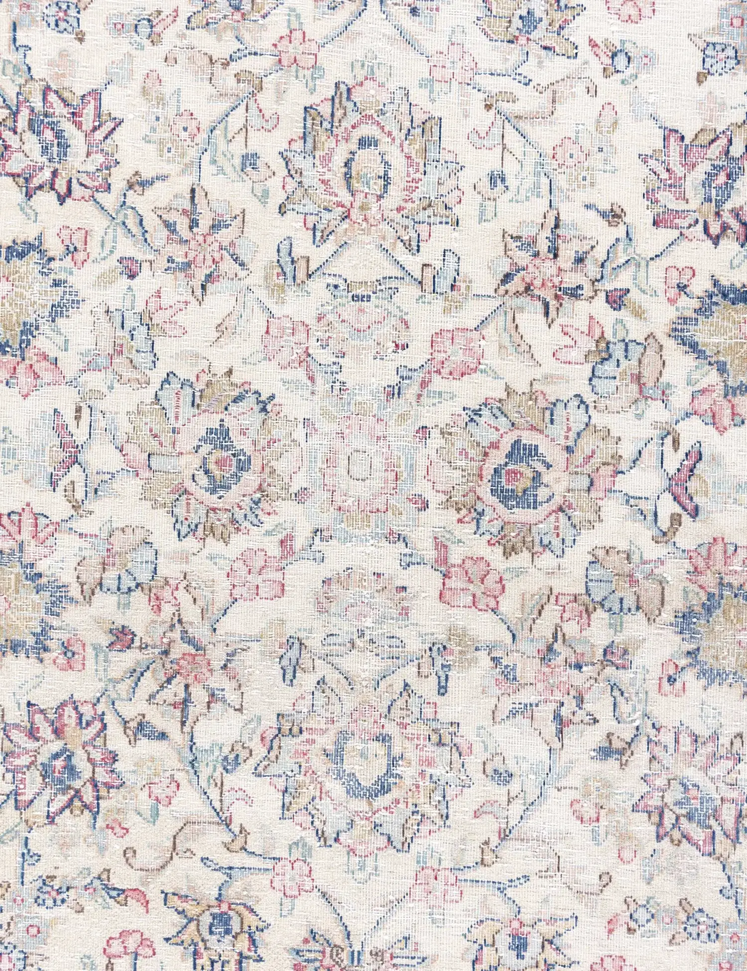 Blau text_origin_4 Persischer Vintage Teppich 389 x 300 cm - Einzigartiger handgefertigter Teppich