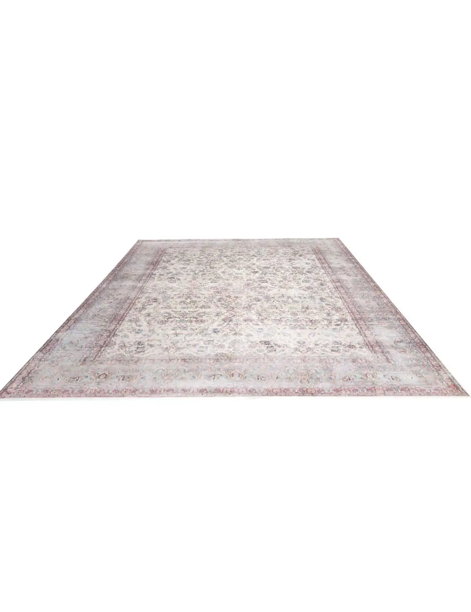 Blau text_origin_4 Persischer Vintage Teppich 389 x 300 cm - Einzigartiger handgefertigter Teppich