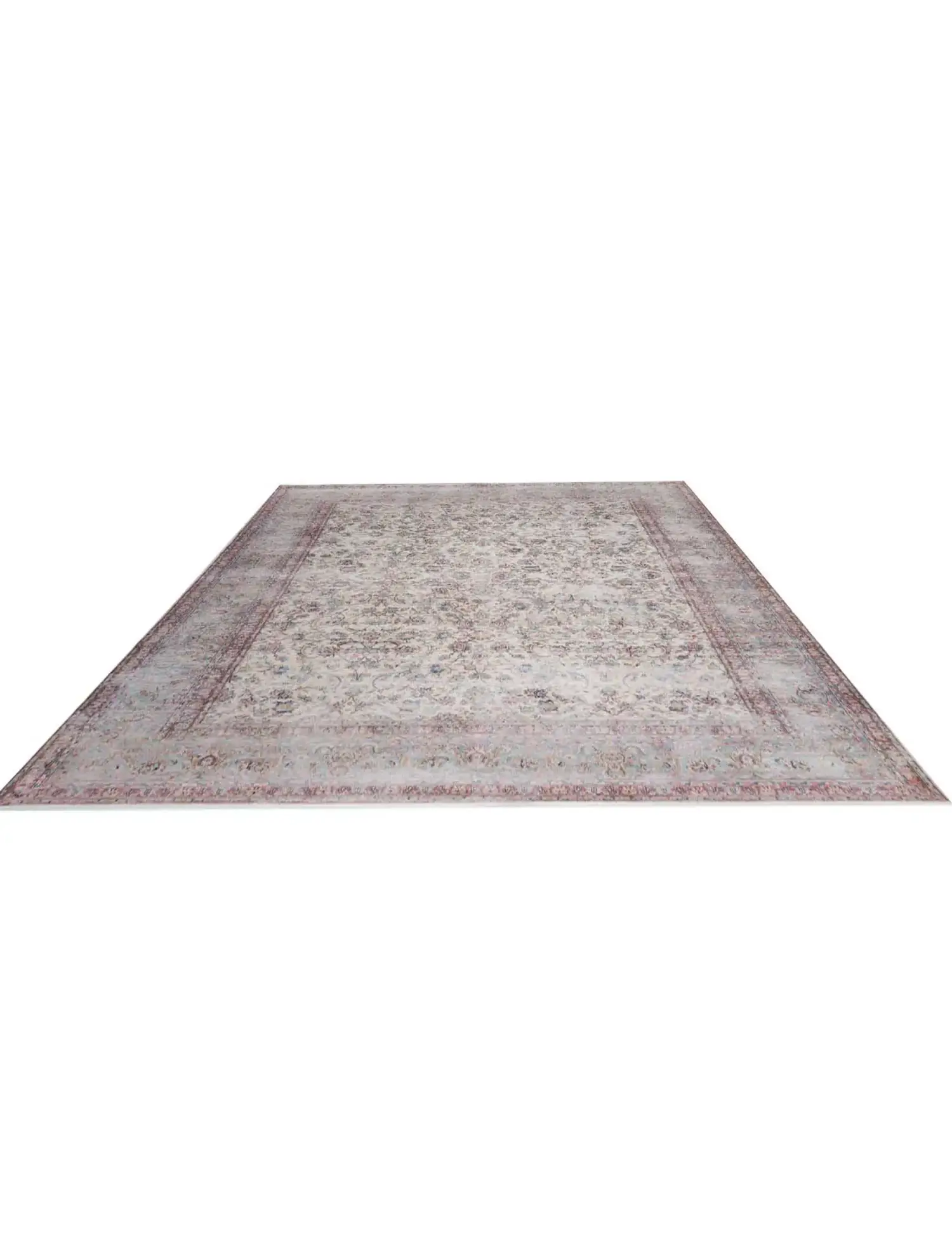 Blau text_origin_4 Persischer Vintage Teppich 389 x 300 cm - Einzigartiger handgefertigter Teppich