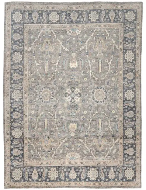 Grå Pakistan Ziegler teppe 300 x 240 cm