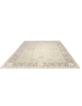 Grau Pakistan Ziegler Teppich 364 x 271 cm - view 1