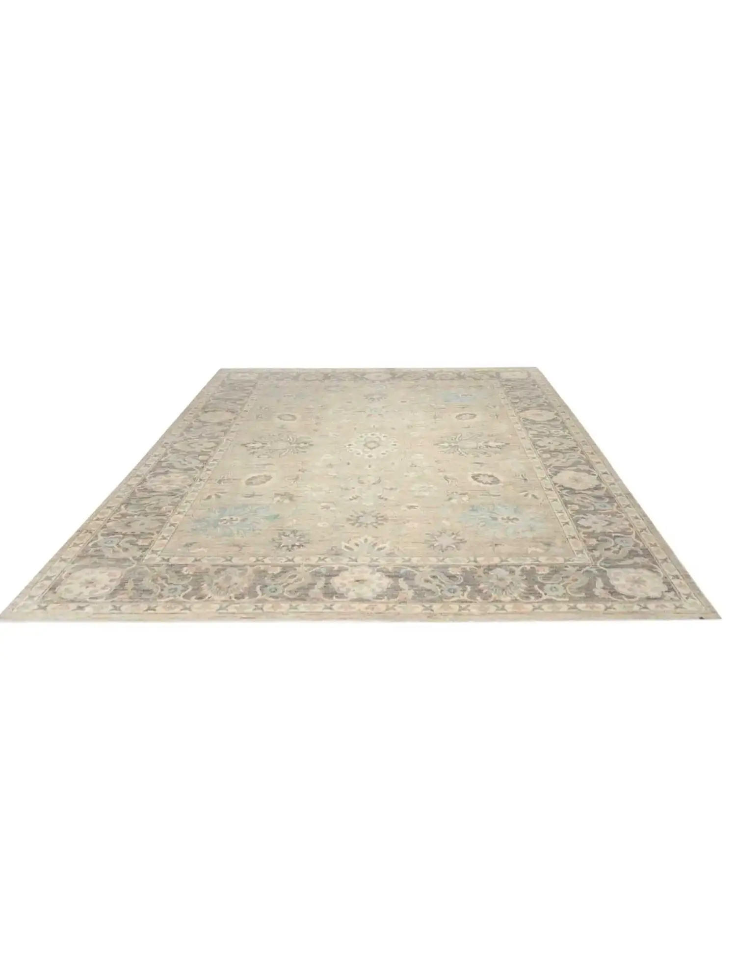 Grau text_origin_4 Ziegler Teppich 364 x 271 cm - Einzigartiger handgefertigter Teppich