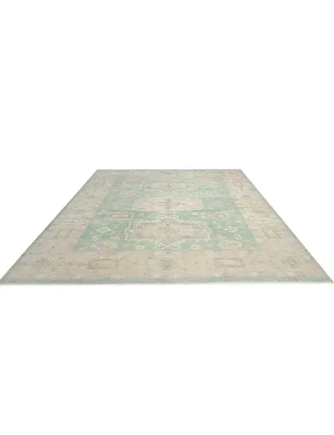 Grønn Pakistan Ziegler teppe 308 x 241 cm - view 1