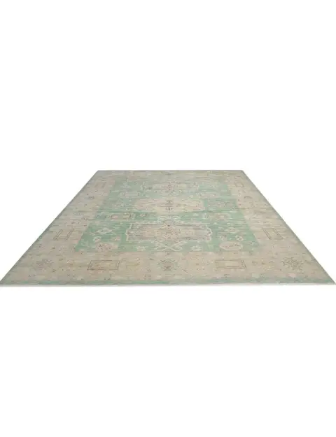 Grønn Pakistan Ziegler teppe 308 x 241 cm - view 2