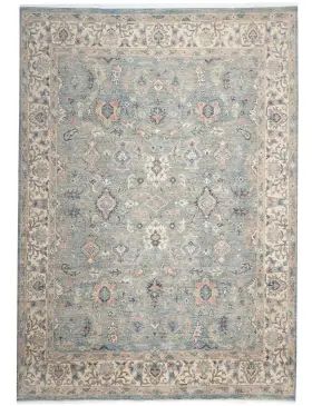Grün Pakistan Ziegler Teppich 312 x 245 cm