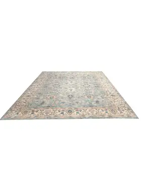 Grün Pakistan Ziegler Teppich 312 x 245 cm - view 1