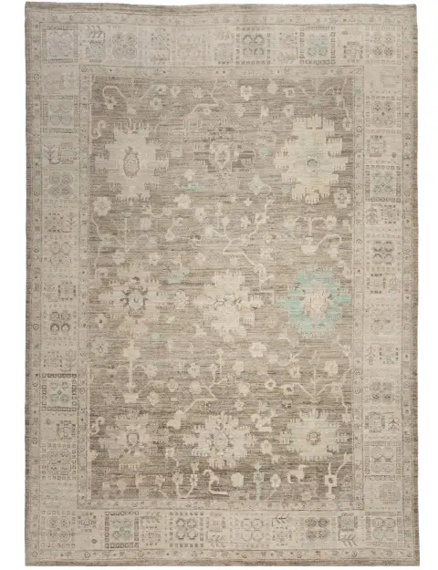 Grå Pakistan Ziegler teppe 323 x 276 cm