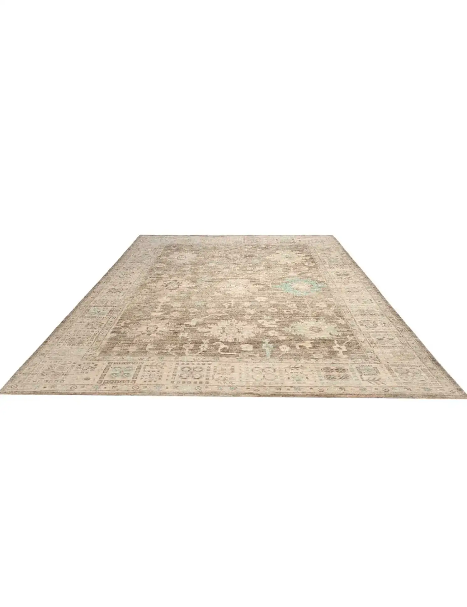 Grau text_origin_4 Ziegler Teppich 323 x 276 cm - Einzigartiger handgefertigter Teppich