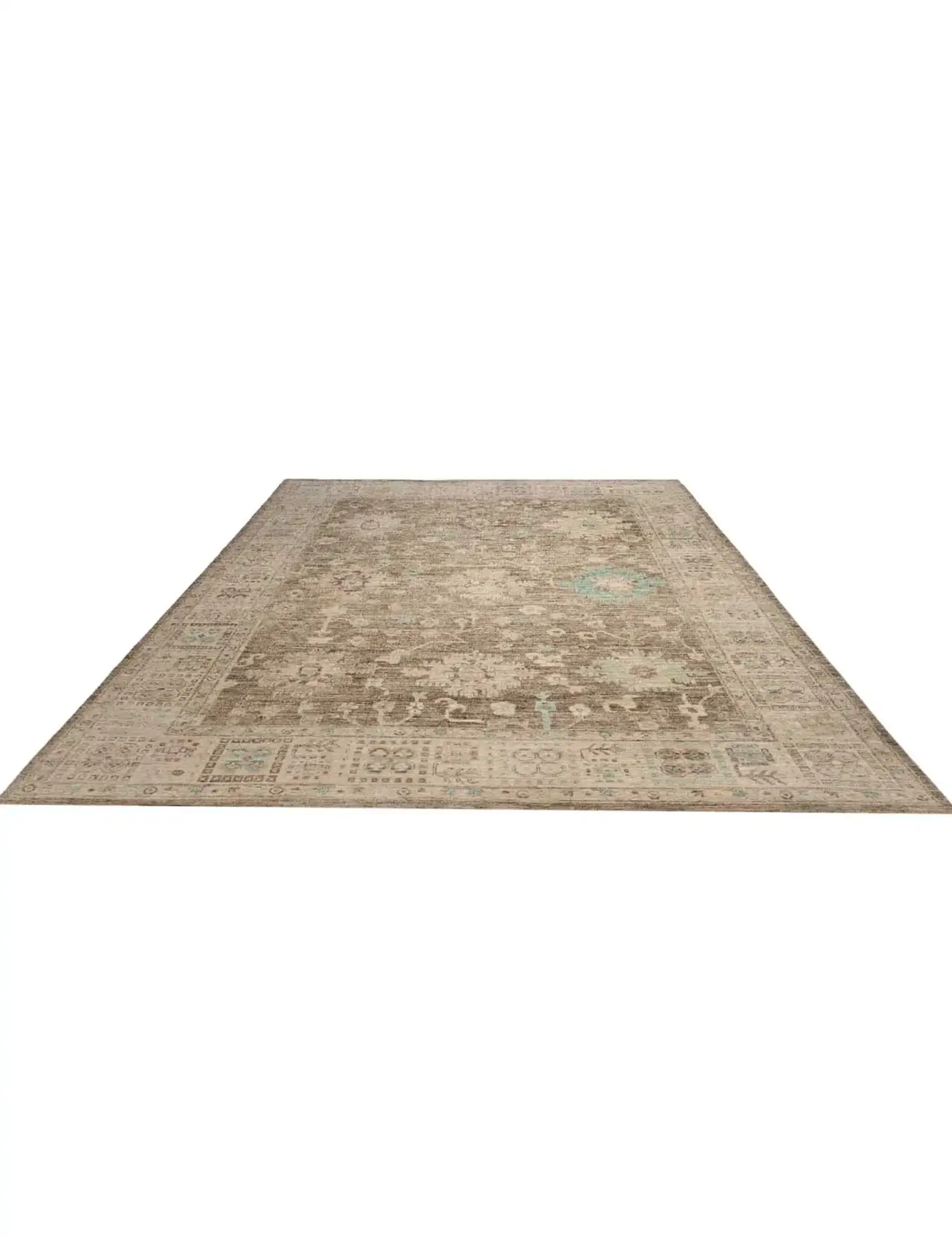 Grau text_origin_4 Ziegler Teppich 323 x 276 cm - Einzigartiger handgefertigter Teppich