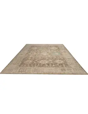 Grau Pakistan Ziegler Teppich 323 x 276 cm - view 2