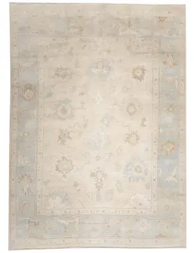 Beige Pakistan Alfombra Oushak 364 x 277 cm