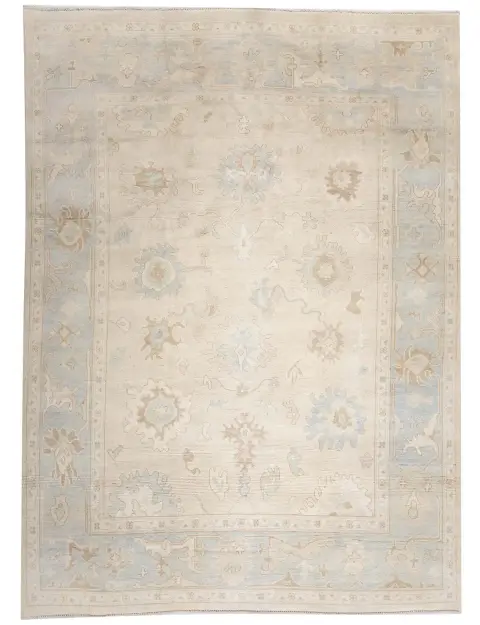 Beige Pakistan Oushak tæppe 364 x 277 cm