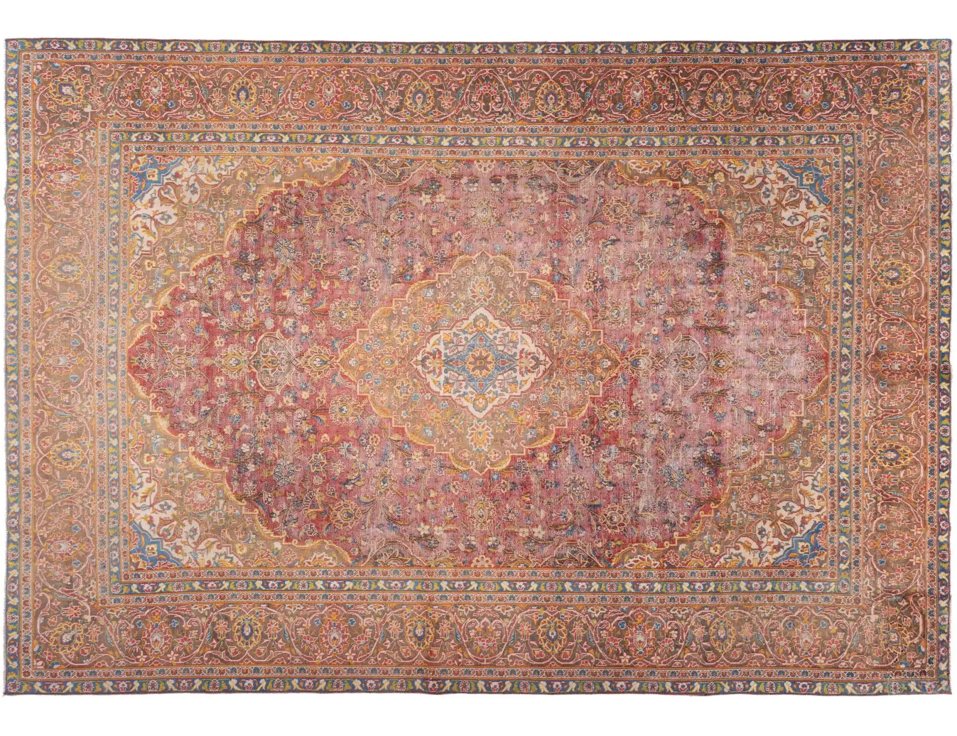  Persien Kerman Patina 386 x 289 cm - Einzigartiger handgefertigter Teppich