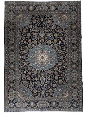 Bleu Persan Kashan Patina 429 x 306 cm