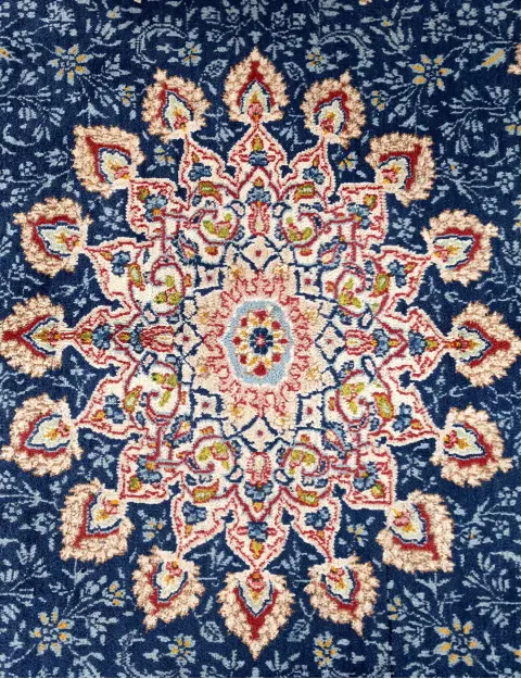 Blau Persien Kerman Patina 394 x 293 cm - view 4