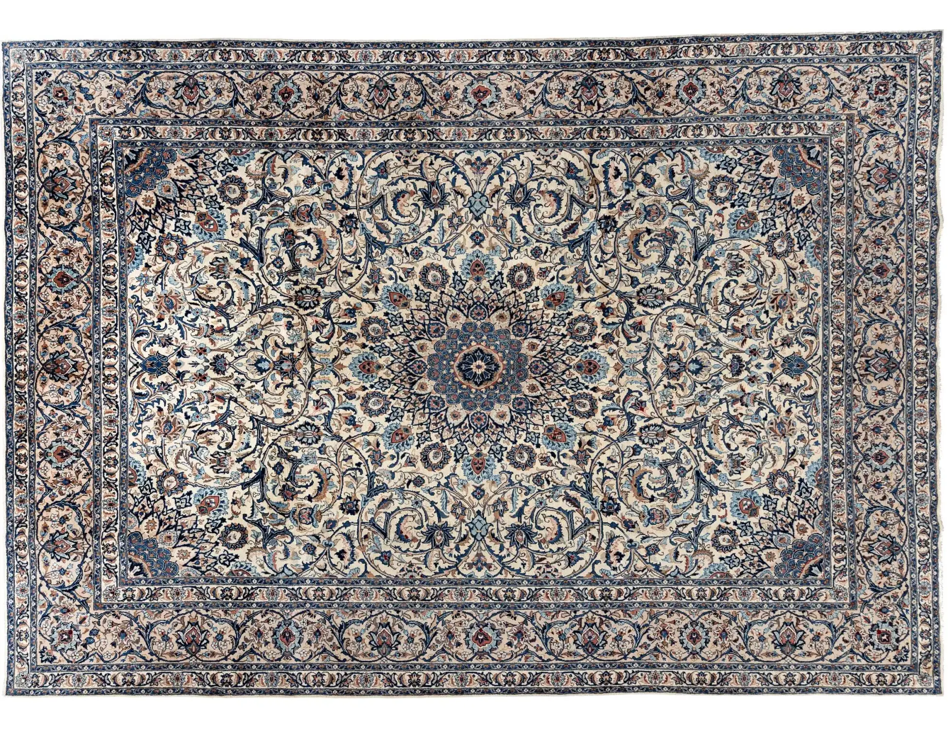 Beige persia Kashmar Patina 383 x 290 cm - Unikt håndlaget teppe