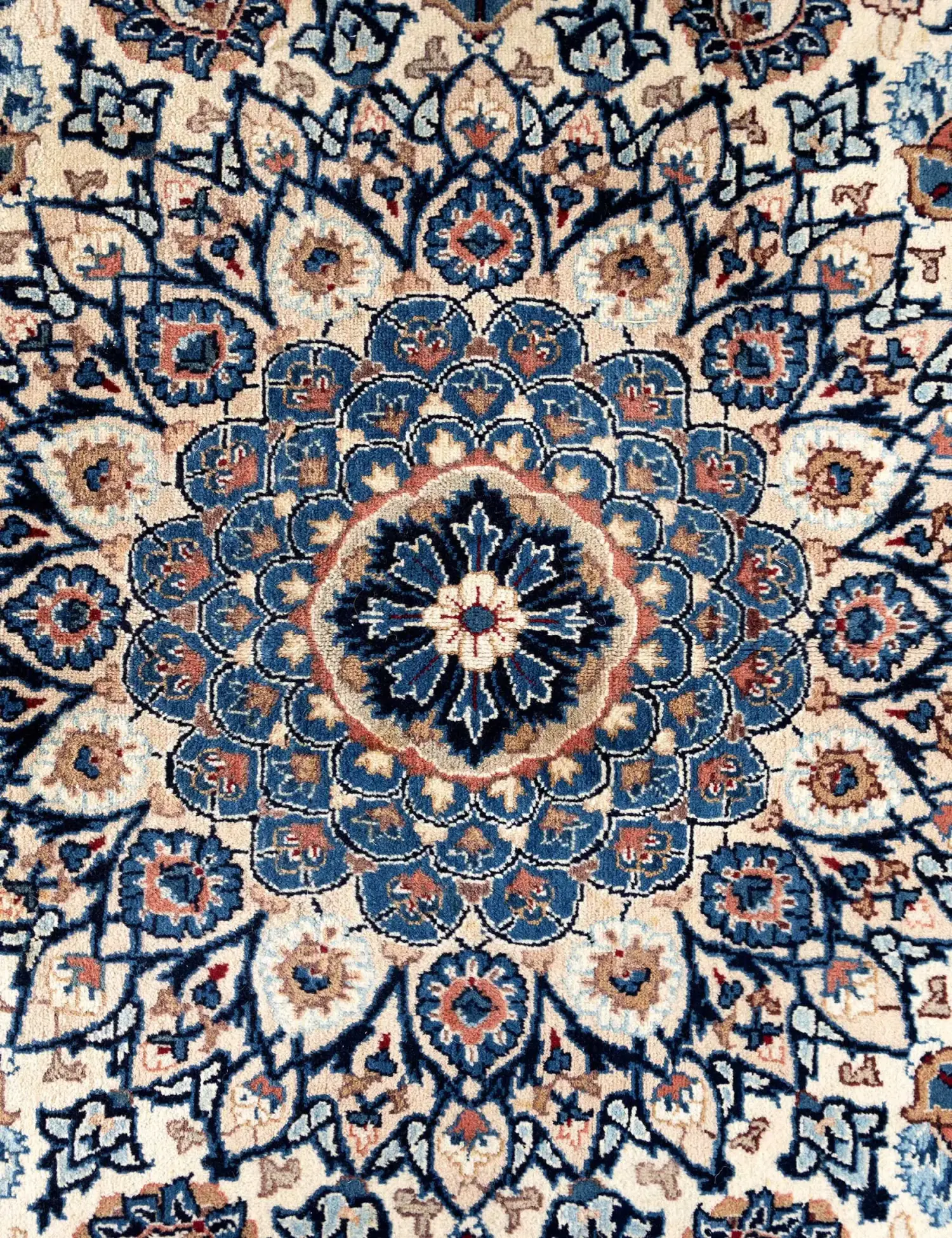 Beige Persia Kashmar 383 x 290 cm - Unique Handmade Carpet