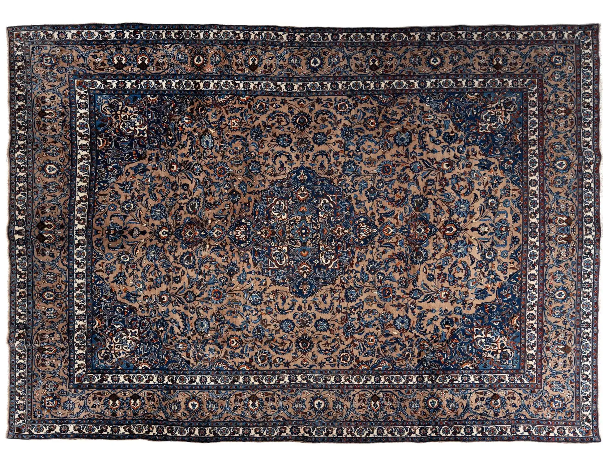 Brown Persia Kashmar 385 x 289 cm - Unique Handmade Carpet