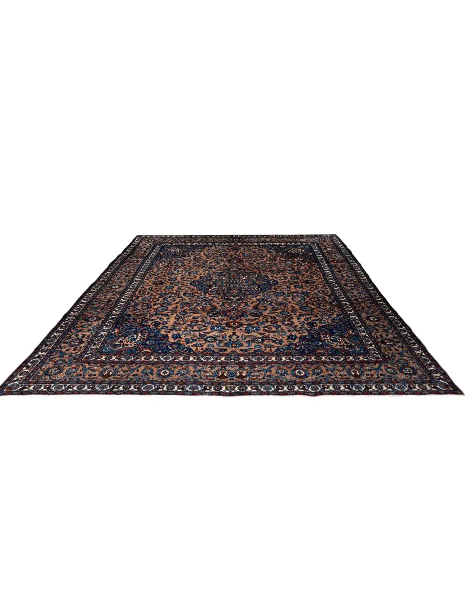Brown Persia Kashmar 385 x 289 cm - Unique Handmade Carpet