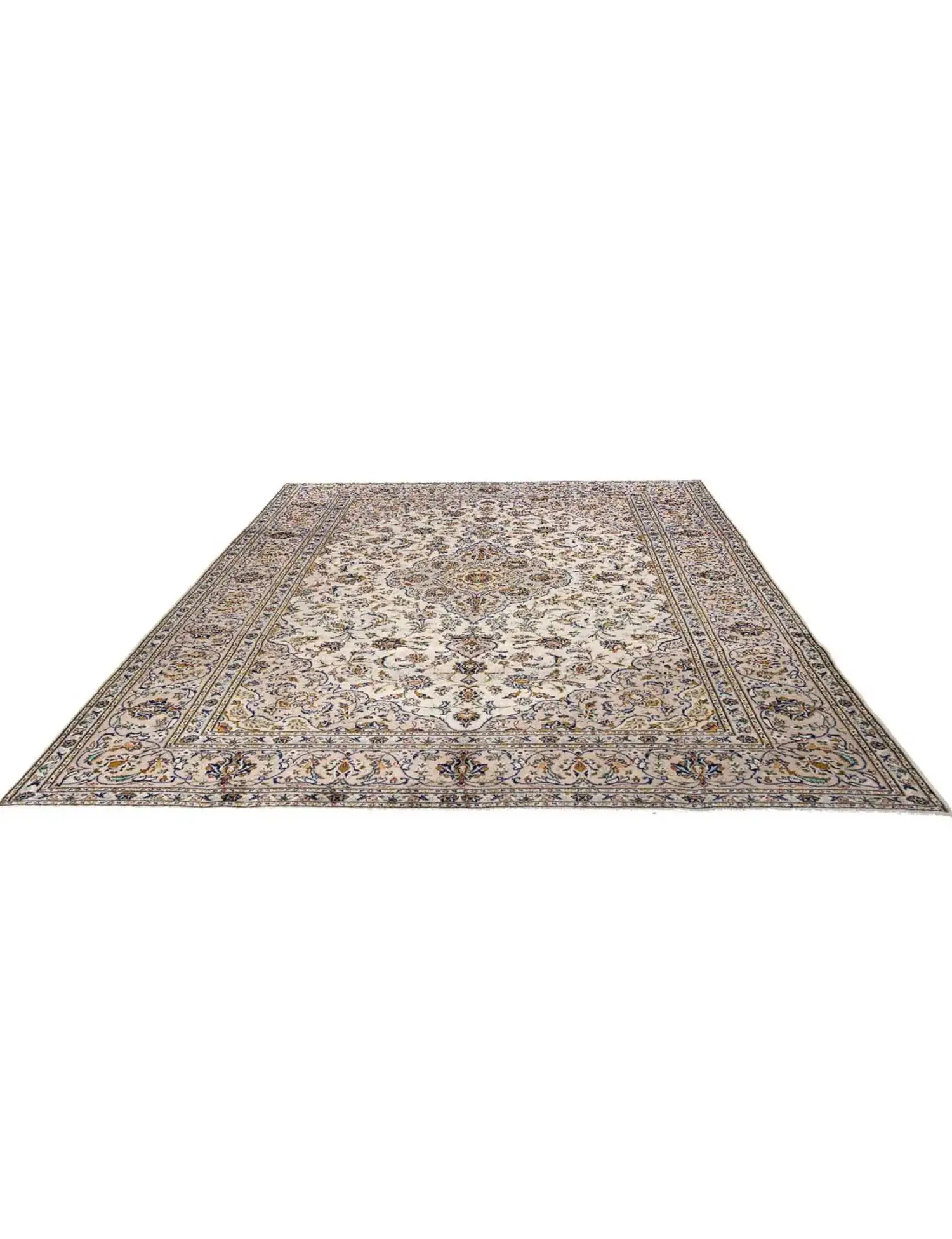 Beige Persien Ardakan Patina 348 x 242 cm - Einzigartiger handgefertigter Teppich