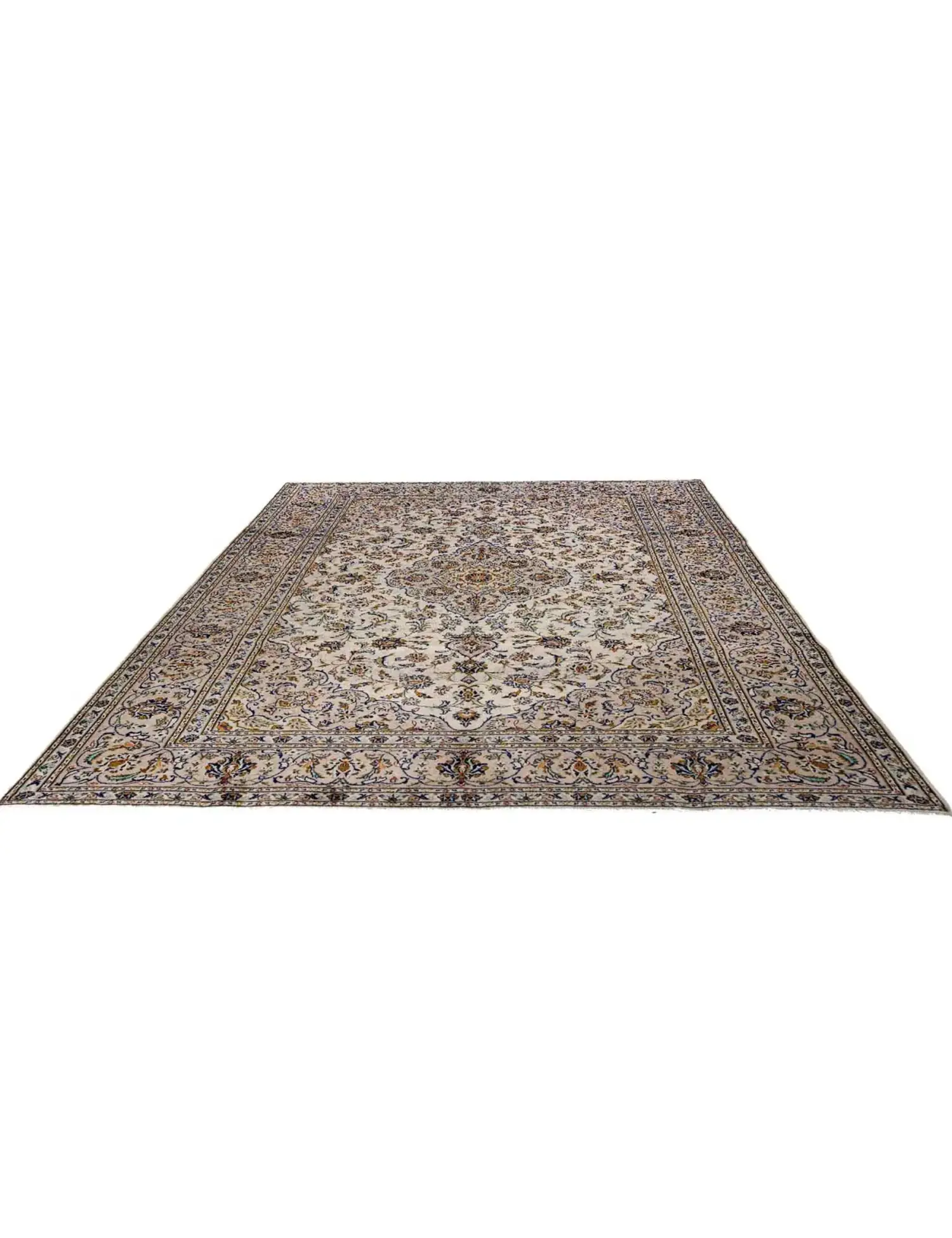 Beige Persien Ardakan Patina 348 x 242 cm - Einzigartiger handgefertigter Teppich