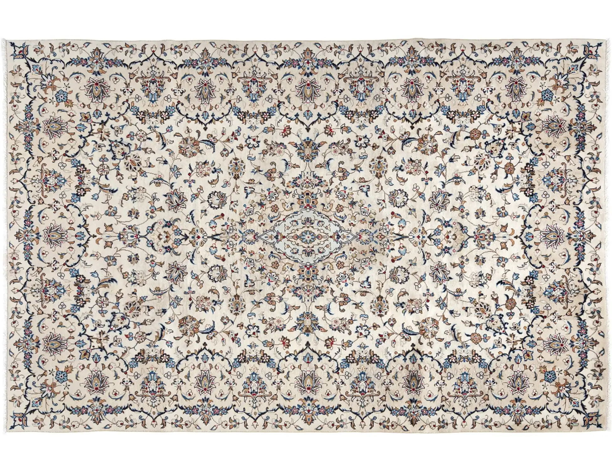 Beige Persia Kashan Patina 300 x 197 cm - Ainutlaatuinen käsintehty matto