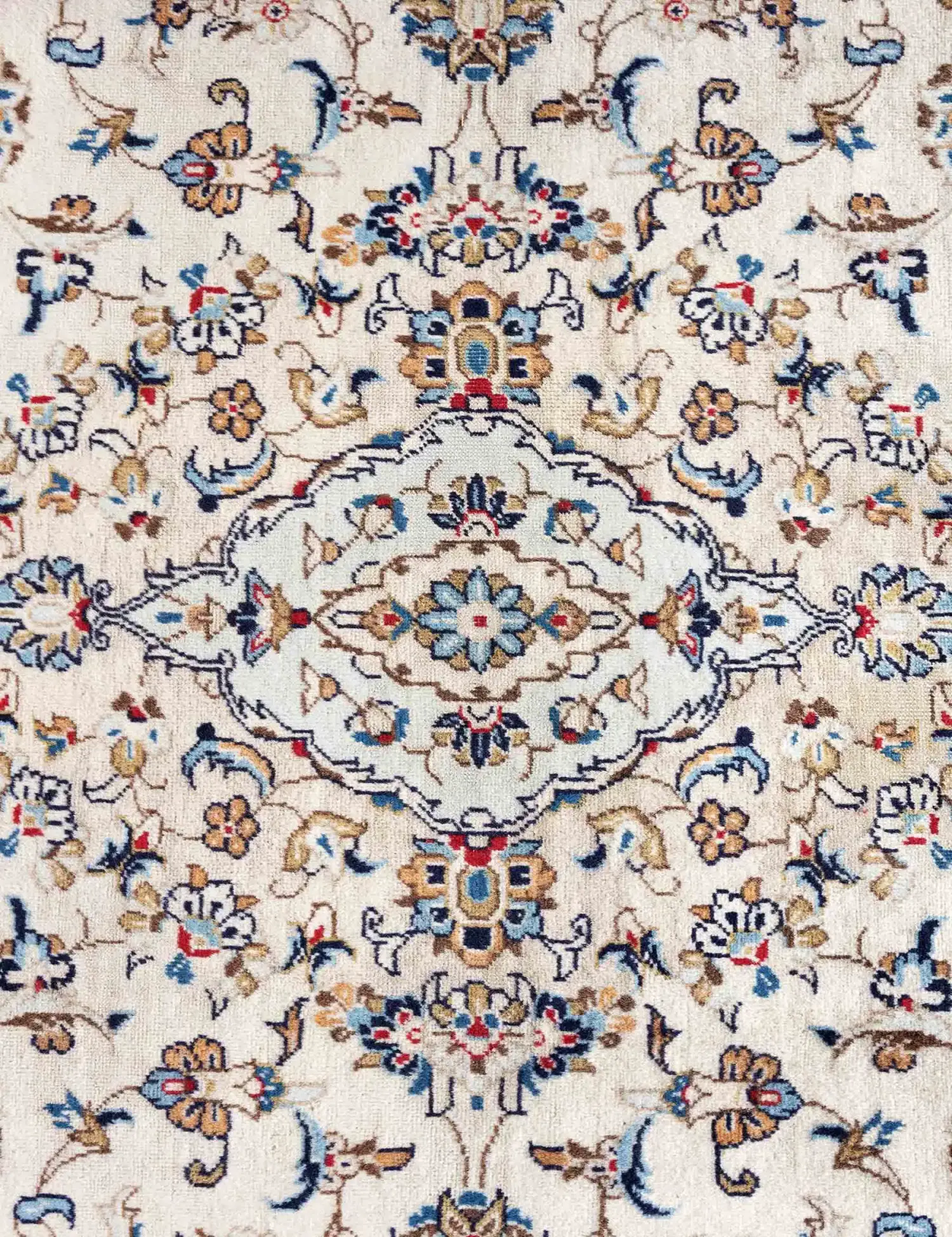 Beige Persan Kashan Patina 300 x 197 cm - Tapis fait main unique