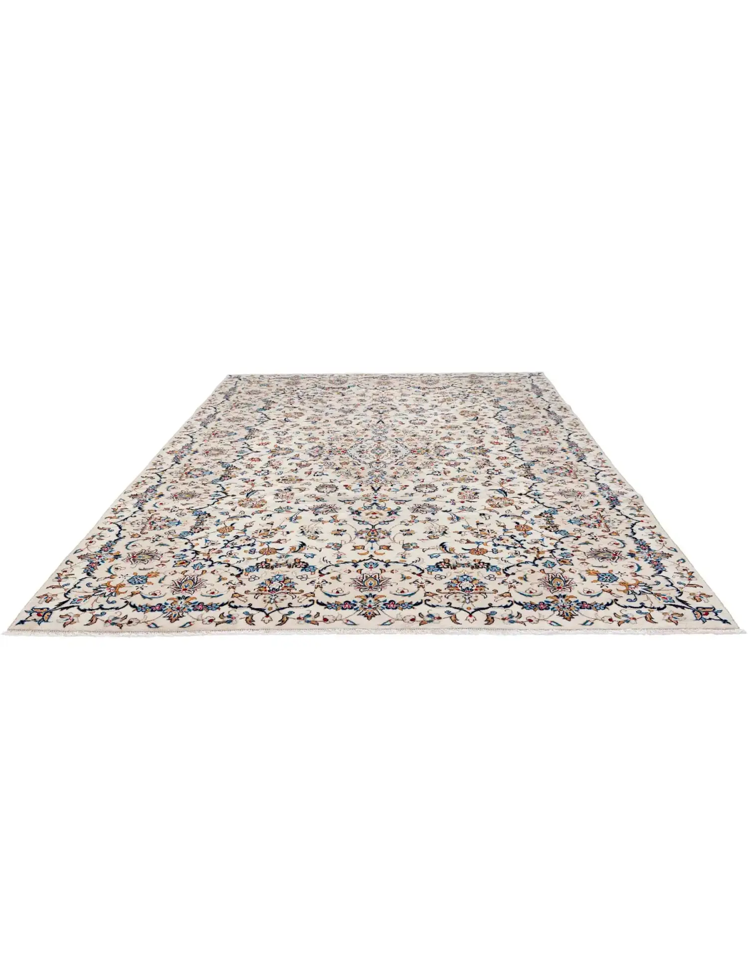 Beige Persan Kashan Patina 300 x 197 cm - Tapis fait main unique