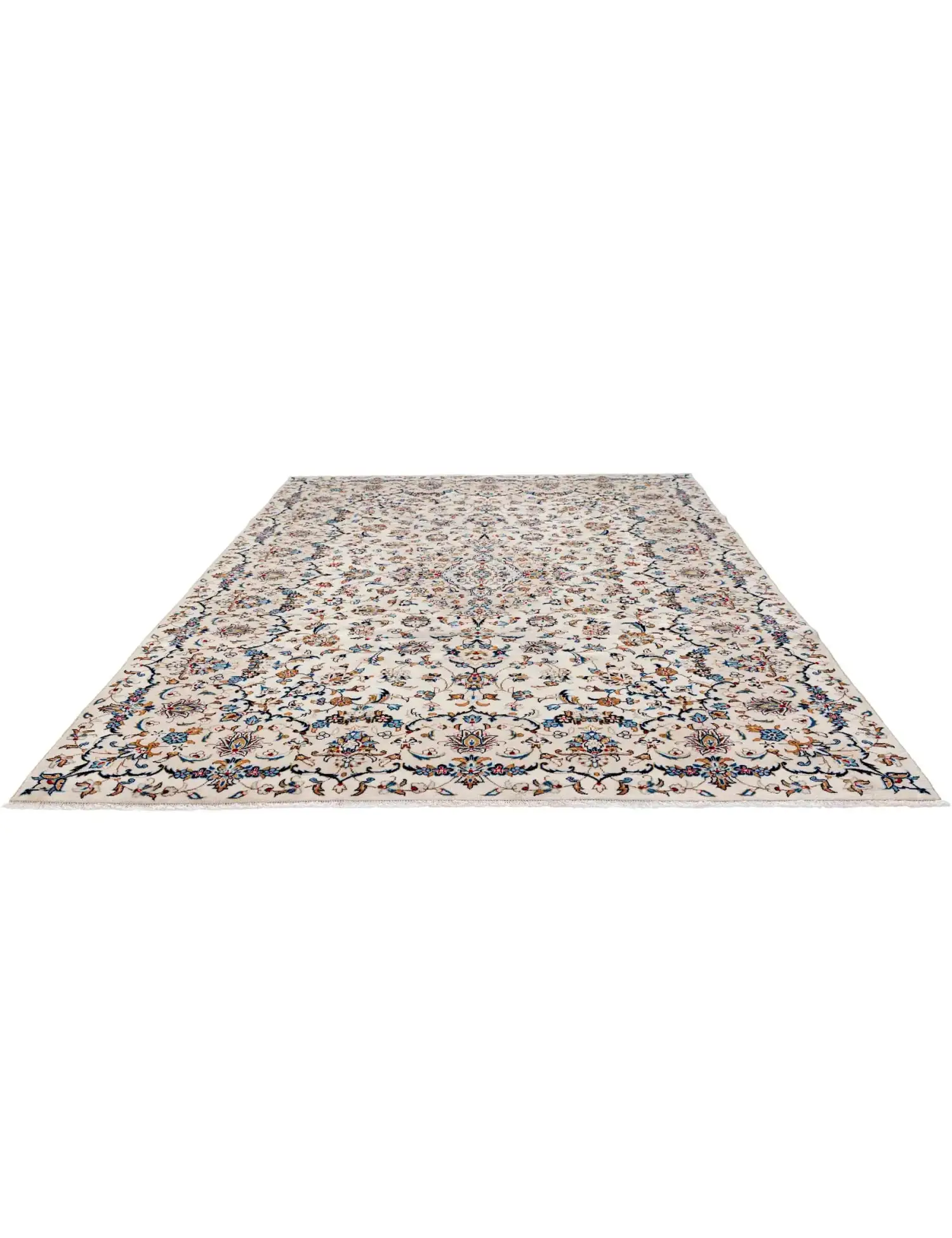 Beige Persan Kashan Patina 300 x 197 cm - Tapis fait main unique