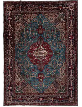 Bleu Persan Tabriz Patina 390 x 309 cm