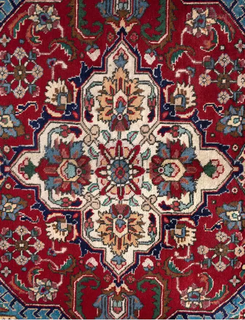 Blå Persia Tabriz Patina 390 x 309 cm - view 4