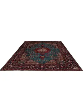 Bleu Persan Tabriz Patina 390 x 309 cm - view 2