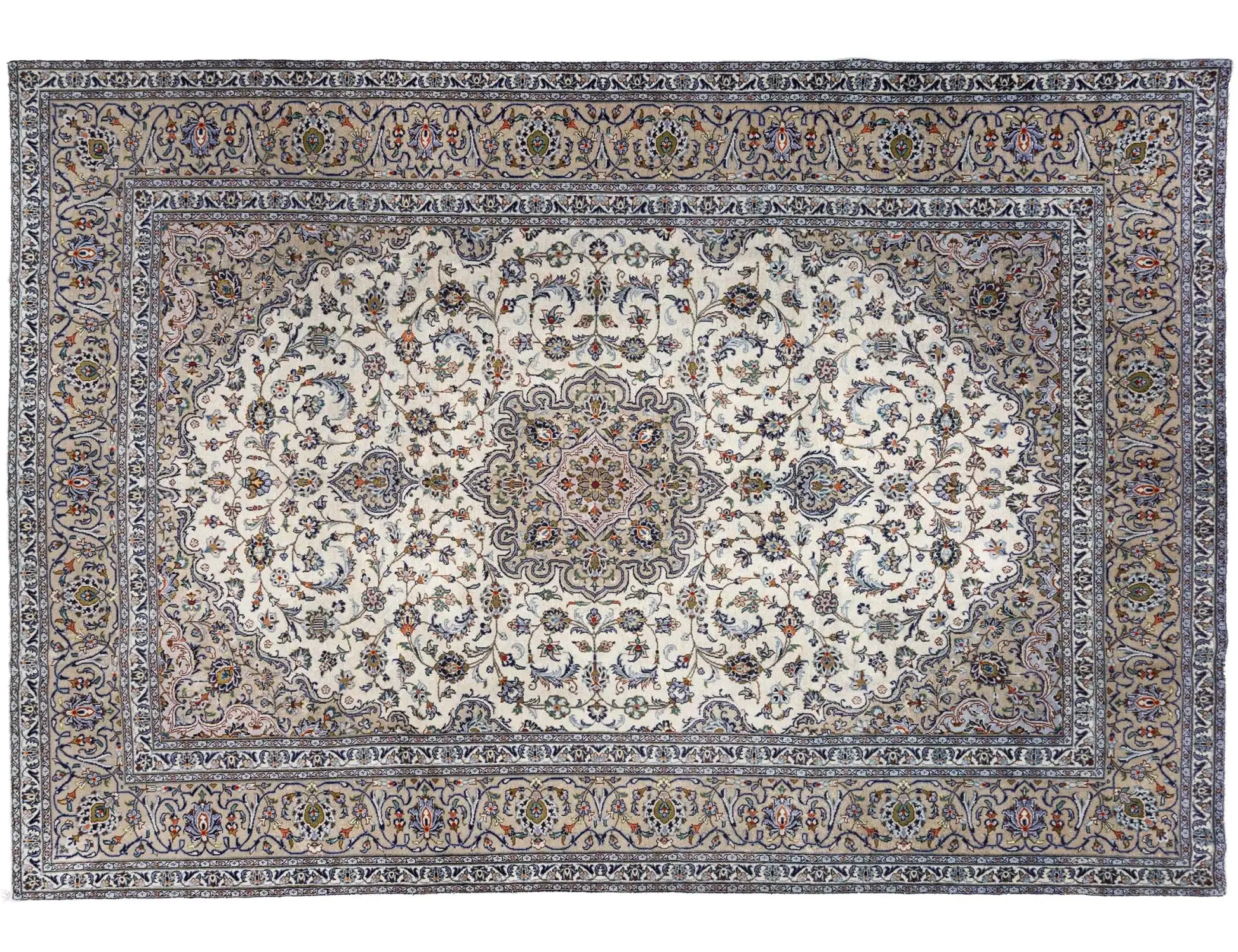 Beige Perzië Ardakan Patina 389 x 279 cm - Uniek handgemaakt tapijt