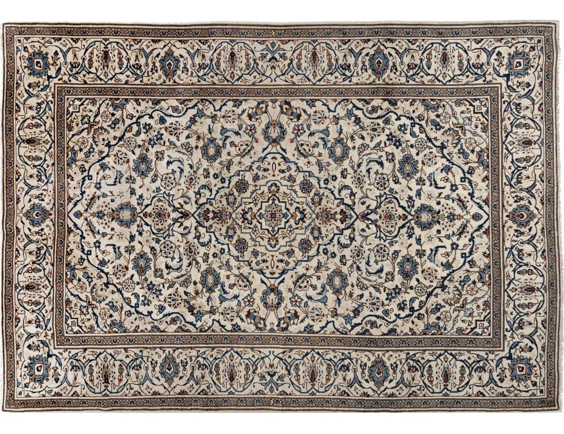 Beige Persien Ardakan Patina 292 x 195 cm - Einzigartiger handgefertigter Teppich