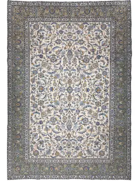 Beige Persan Kashan Patina 388 x 297 cm