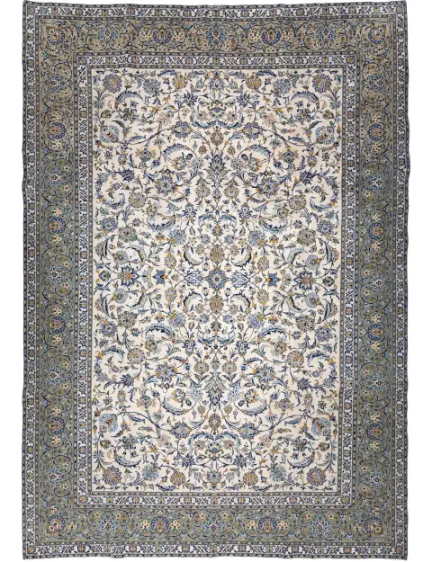 Beige Persia Kashan Patina 388 x 297 cm
